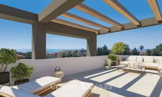 Maisons de ville contemporaines au design moderne à vendre dans un environnement golfique à Mijas Costa, Costa del Sol 791829 