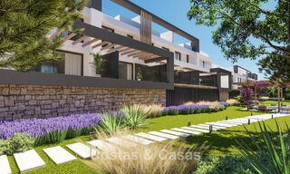Maisons de ville contemporaines au design moderne à vendre dans un environnement golfique à Mijas Costa, Costa del Sol 791830 