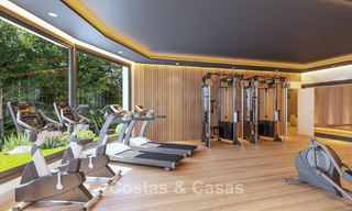 Maisons de ville contemporaines au design moderne à vendre dans un environnement golfique à Mijas Costa, Costa del Sol 791835 