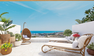 Maisons mitoyennes contemporaines avec vue imprenable sur la mer à vendre à La Cala de Mijas, Costa del Sol 792671 