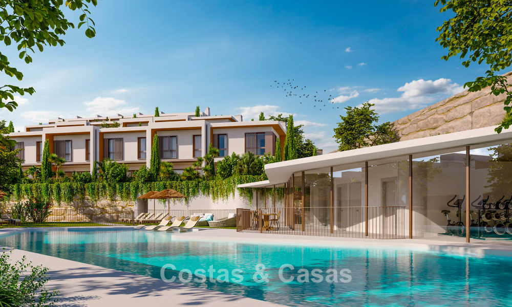 Maisons mitoyennes contemporaines avec vue imprenable sur la mer à vendre à La Cala de Mijas, Costa del Sol 792676