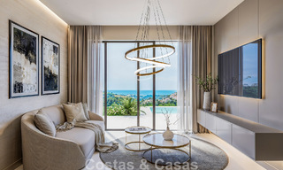 Lancement. Villas mitoyennes de luxe avec vues imprenables sur la mer à Casares, Costa del Sol 792641 