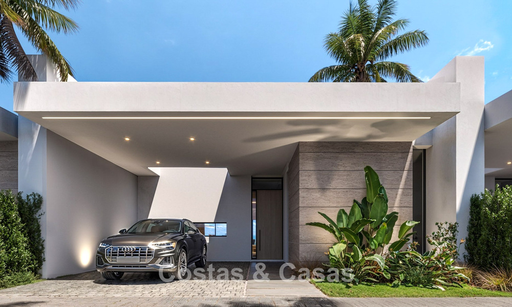 Lancement. Villas mitoyennes de luxe avec vues imprenables sur la mer à Casares, Costa del Sol 792645