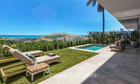 Lancement. Villas mitoyennes de luxe avec vues imprenables sur la mer à Casares, Costa del Sol 792646