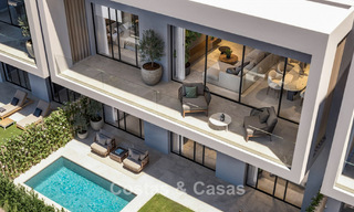 Lancement. Villas mitoyennes de luxe avec vues imprenables sur la mer à Casares, Costa del Sol 792649 