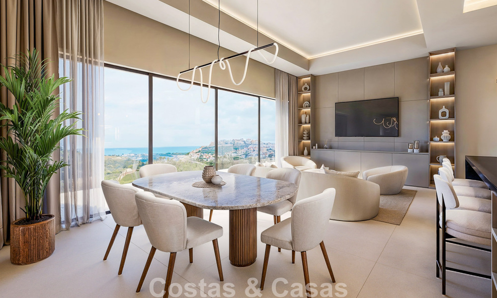 Lancement. Villas mitoyennes de luxe avec vues imprenables sur la mer à Casares, Costa del Sol 792654