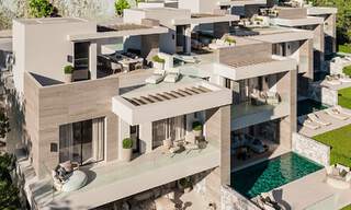 5 villas mitoyennes modernistes à vendre avec vue panoramique sur la mer à La Quinta, Benahavís - Marbella 795597 