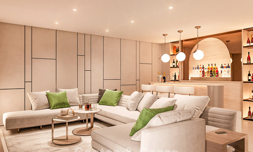 5 villas mitoyennes modernistes à vendre avec vue panoramique sur la mer à La Quinta, Benahavís - Marbella 795599