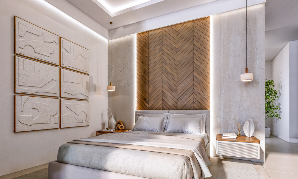 Villa neuve sur plan à l’architecture sophistiquée et offrant une vue panoramique sur la mer à vendre à Marbella - Benahavís 792683