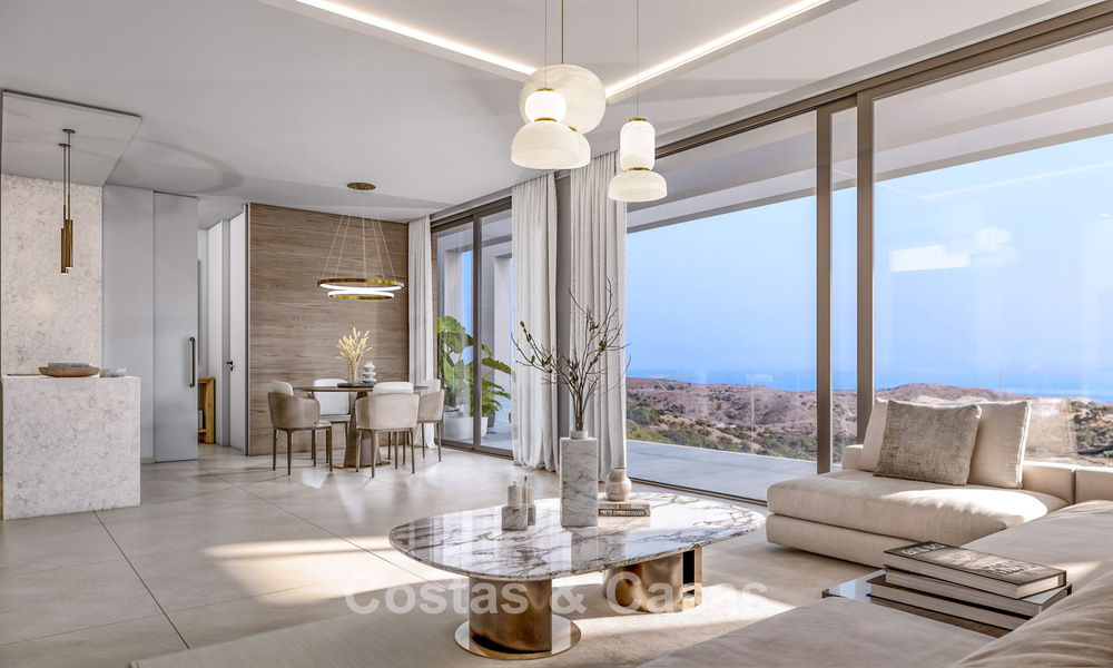 Villa neuve sur plan à l’architecture sophistiquée et offrant une vue panoramique sur la mer à vendre à Marbella - Benahavís 792684