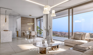 Villa neuve sur plan à l’architecture sophistiquée et offrant une vue panoramique sur la mer à vendre à Marbella - Benahavís 792684 