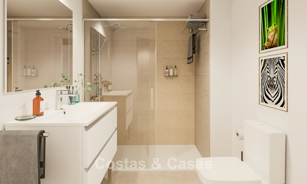 Appartements neufs et contemporains avec vue panoramique sur la mer à vendre à Mijas Costa, Mijas 792734