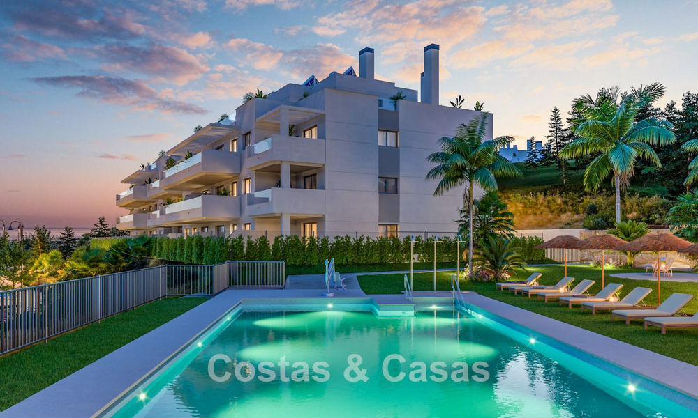 Appartements neufs et contemporains avec vue panoramique sur la mer à vendre à Mijas Costa, Mijas 792740