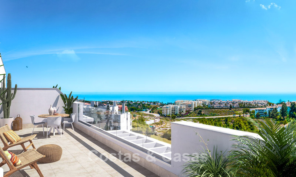 Appartements neufs et contemporains avec vue panoramique sur la mer à vendre à Mijas Costa, Mijas 792741