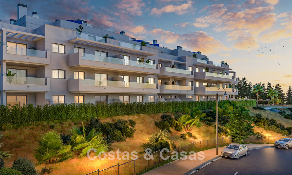 Appartements neufs et contemporains avec vue panoramique sur la mer à vendre à Mijas Costa, Mijas 792742