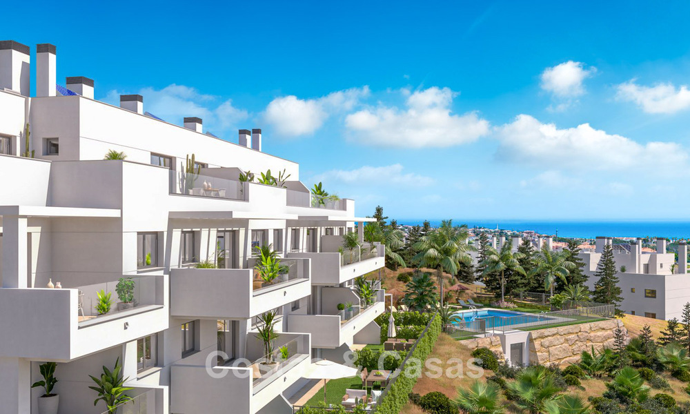Appartements neufs et contemporains avec vue panoramique sur la mer à vendre à Mijas Costa, Mijas 792743
