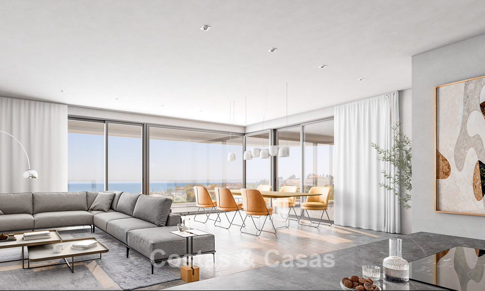 Appartements neufs modernes avec vue panoramique sur la mer à vendre à Manilva, Costa del Sol 792930