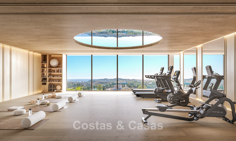 Appartements innovants avec vue panoramique sur la mer à vendre dans un resort de golf à Mijas Costa, Costa del Sol 792981