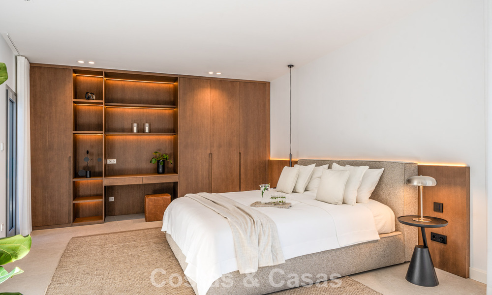 Villa mitoyenne moderne à vendre avec vue sur la mer dans une résidence sécurisée à Sierra Blanca, Golden Mile de Marbella 793032