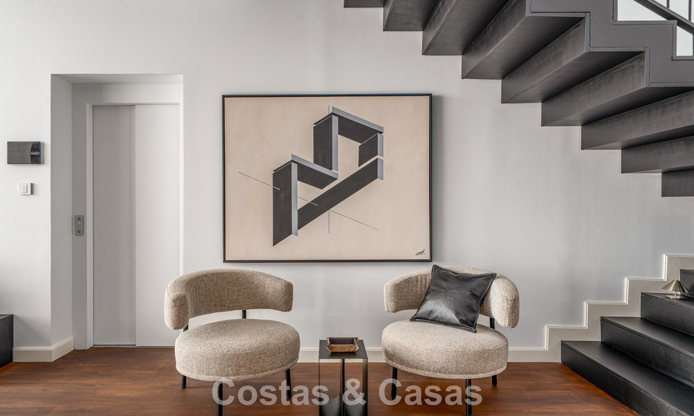 Villa mitoyenne moderne à vendre avec vue sur la mer dans une résidence sécurisée à Sierra Blanca, Golden Mile de Marbella 793036