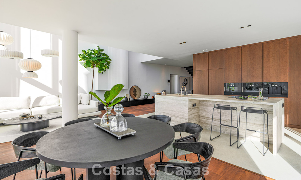 Villa mitoyenne moderne à vendre avec vue sur la mer dans une résidence sécurisée à Sierra Blanca, Golden Mile de Marbella 793041