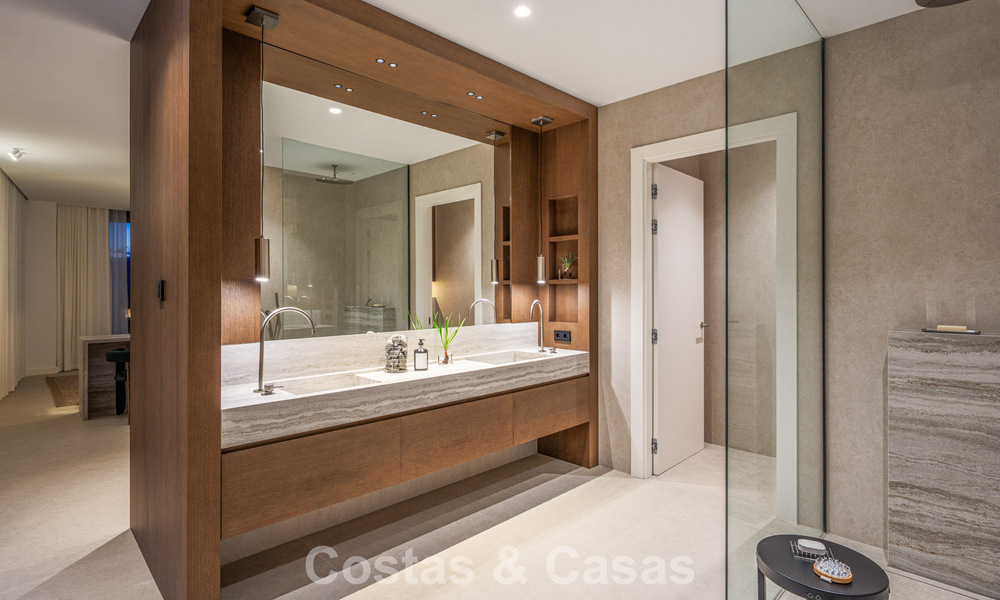 Villa mitoyenne moderne à vendre avec vue sur la mer dans une résidence sécurisée à Sierra Blanca, Golden Mile de Marbella 793055