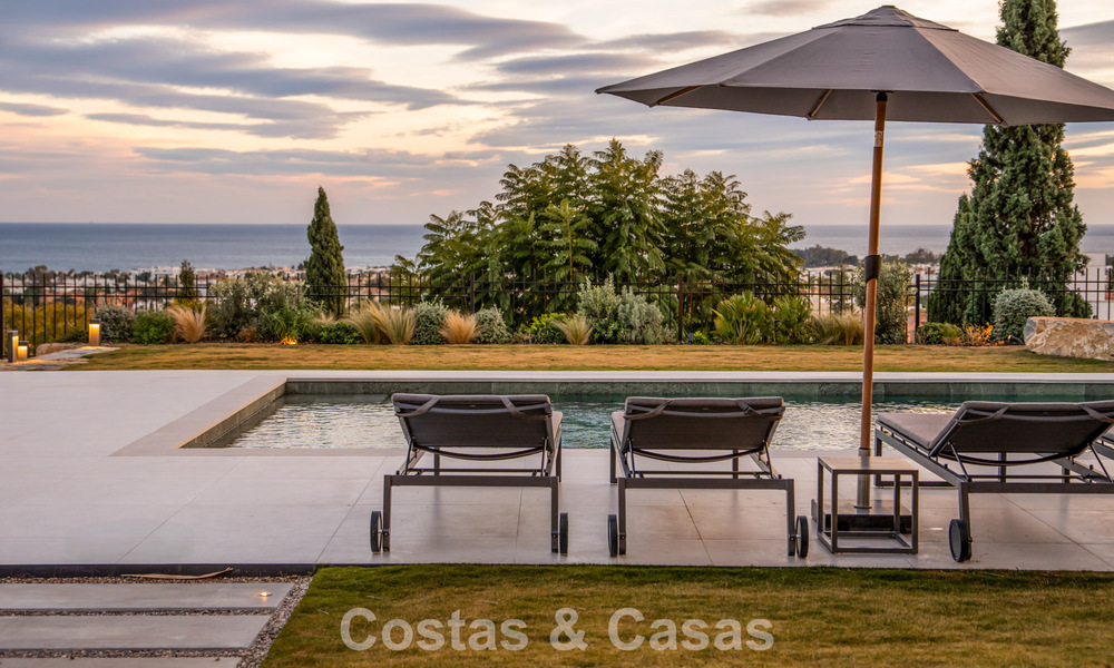 Villa méditerranéenne contemporaine prêt à emménager avec vue imprenable sur la mer à vendre à Benahavís - Marbella 793400