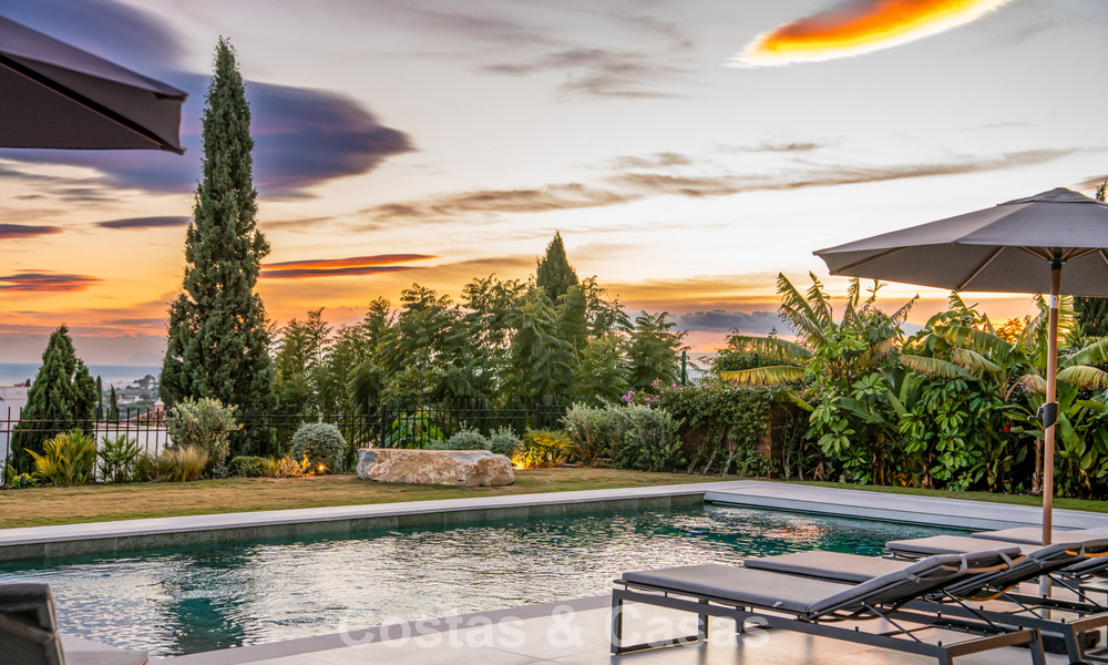 Villa méditerranéenne contemporaine prêt à emménager avec vue imprenable sur la mer à vendre à Benahavís - Marbella 793401