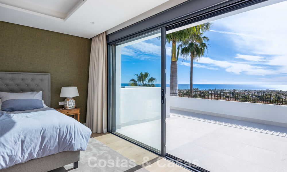 Villa méditerranéenne contemporaine prêt à emménager avec vue imprenable sur la mer à vendre à Benahavís - Marbella 793416