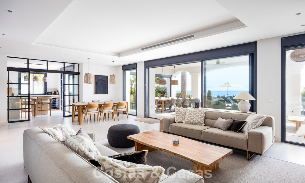 Villa méditerranéenne contemporaine prêt à emménager avec vue imprenable sur la mer à vendre à Benahavís - Marbella 793437