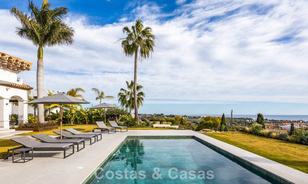 Villa méditerranéenne contemporaine prêt à emménager avec vue imprenable sur la mer à vendre à Benahavís - Marbella 793446