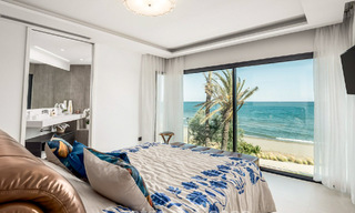 Villa jumelée moderniste, clé en main, avec vue frontale sur la mer, à vendre, à distance de marche du centre d’Estepona 793223 