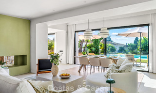 Villa familiale rénovée de haute qualité à vendre dans le prestigieux quartier de golf de Nueva Andalucía, Marbella 793187 