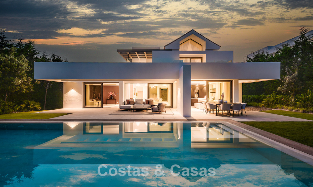 Villa de luxe prête à emménager avec style architectural minimaliste à vendre sur la New Golden Mile entre Marbella et Estepona 793084