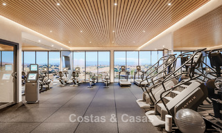 Lancement! Villas mitoyennes modernes avec vue mer à vendre dans un complexe de style resort à Elviria, Est de Marbella 793138 