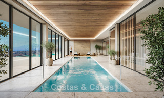 Lancement! Villas mitoyennes modernes avec vue mer à vendre dans un complexe de style resort à Elviria, Est de Marbella 793152 