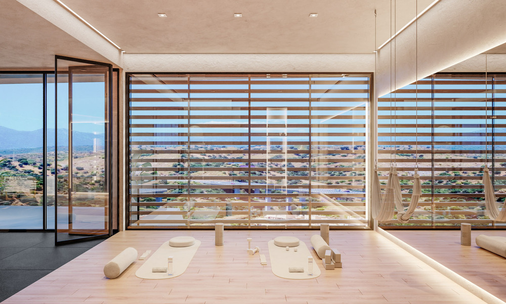 Lancement! Villas mitoyennes modernes avec vue mer à vendre dans un complexe de style resort à Elviria, Est de Marbella 793154