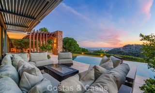 Villa architecturale moderne avec vue sur la mer et un fitness profesionelle à vendre à El Madroñal, Benahavís - Marbella 793719 