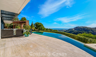 Villa architecturale moderne avec vue sur la mer et un fitness profesionelle à vendre à El Madroñal, Benahavís - Marbella 793730 