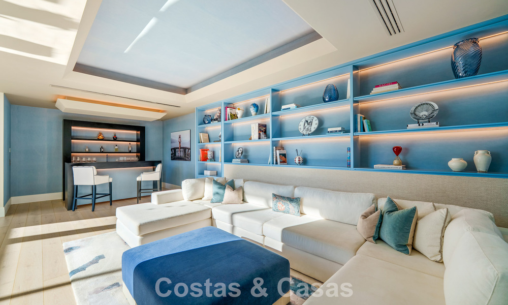 Villa architecturale moderne avec vue sur la mer et un fitness profesionelle à vendre à El Madroñal, Benahavís - Marbella 793738