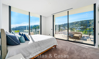 Villa architecturale moderne avec vue sur la mer et un fitness profesionelle à vendre à El Madroñal, Benahavís - Marbella 793744 