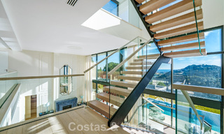 Villa architecturale moderne avec vue sur la mer et un fitness profesionelle à vendre à El Madroñal, Benahavís - Marbella 793745 