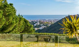 Villa architecturale moderne avec vue sur la mer et un fitness profesionelle à vendre à El Madroñal, Benahavís - Marbella 793746 