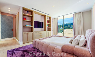 Villa architecturale moderne avec vue sur la mer et un fitness profesionelle à vendre à El Madroñal, Benahavís - Marbella 793748 