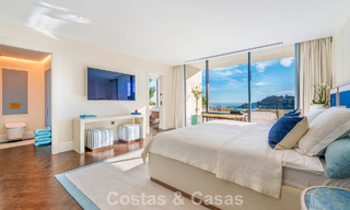 Villa architecturale moderne avec vue sur la mer et un fitness profesionelle à vendre à El Madroñal, Benahavís - Marbella 793753 