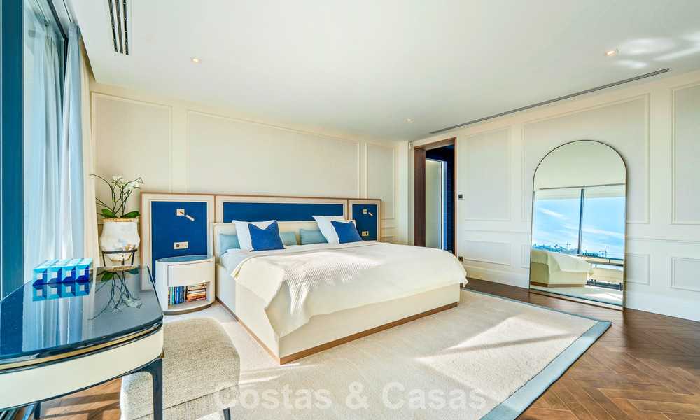 Villa architecturale moderne avec vue sur la mer et un fitness profesionelle à vendre à El Madroñal, Benahavís - Marbella 793758