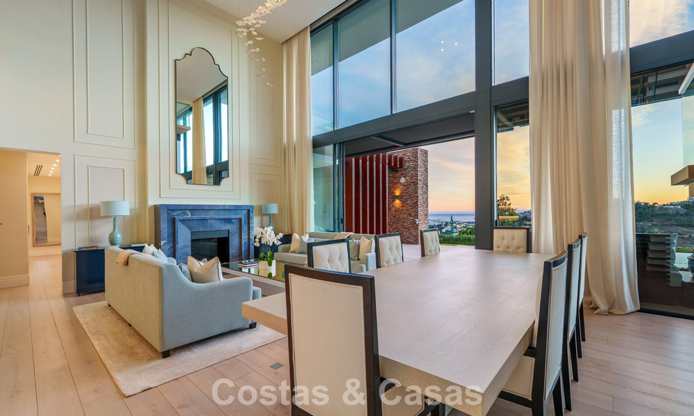 Villa architecturale moderne avec vue sur la mer et un fitness profesionelle à vendre à El Madroñal, Benahavís - Marbella 793766