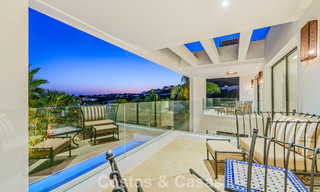 Villa de luxe exclusive au design moderniste à vendre dans la Vallée du Golf de Nueva Andalucía, Marbella 793956 