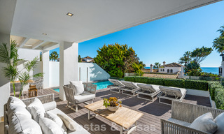 Prestigieuse maison renové moderne à vendre, deuxième ligne de plage à Puente Romano sur la Golden Mile de Marbella 794458 