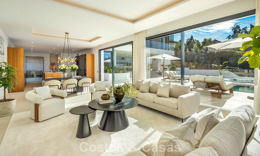 Villa de luxe moderne avec style architectural minimaliste à vendre sur la Nouvelle Milla d’Or entre Marbella et Estepona 794329